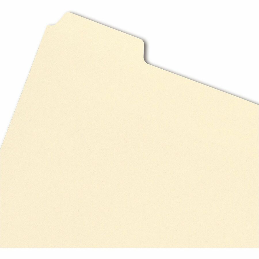 Smead 1/5 Tab Cut Letter Folder Divider with Fastener - Assorted Tab(s) - 10% - 50 / Pack