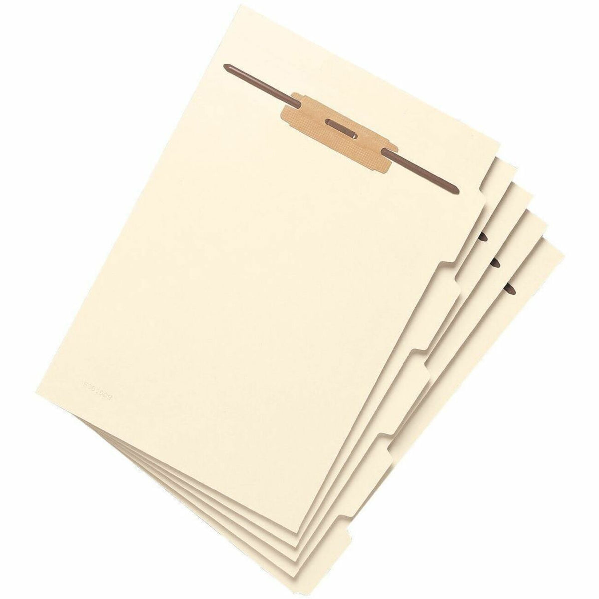 Smead 1/5 Tab Cut Letter Folder Divider with Fastener - 5 x Divider(s) - Assorted Tab(s) - 10% - 5/Set - 10 / Pack