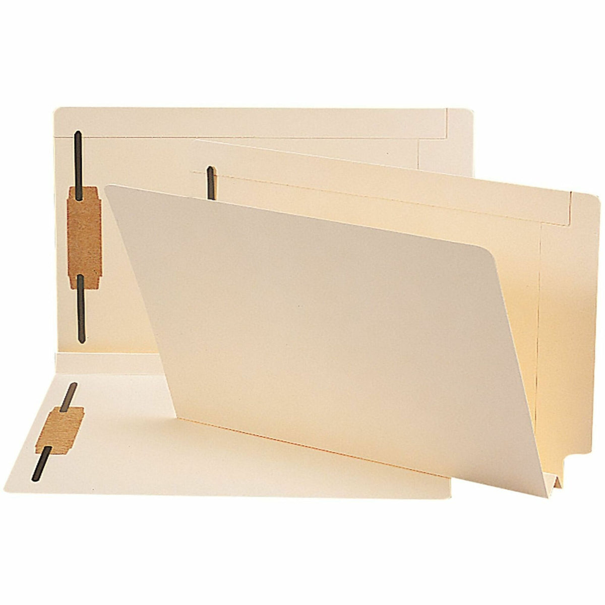 Smead Straight Tab Cut Legal Recycled Fastener Folder - 8 1/2" x 14" - 1 1/2" Expansion - 2 x 2B Fastener - 2" for Folde