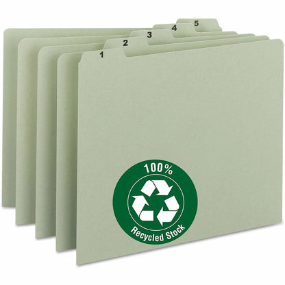 Smead Pressboard Self Tab Daily File Guides - Assorted Tab(s) - Letter - 8.50" Width x 11" Length - Pressboard Divider -