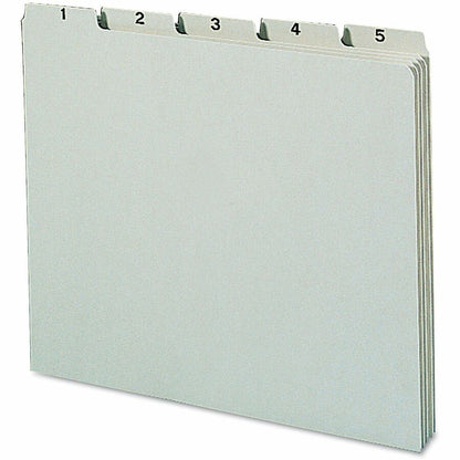 Smead Pressboard Self Tab Daily File Guides - Assorted Tab(s) - Letter - 8.50" Width x 11" Length - Pressboard Divider -
