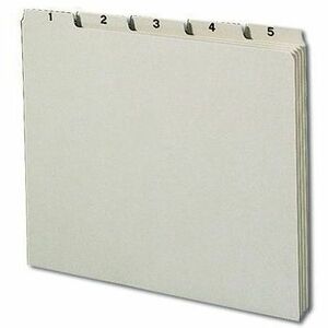Smead Pressboard Self Tab Daily File Guides - Assorted Tab(s) - Letter - 8.50" Width x 11" Length - Pressboard Divider -