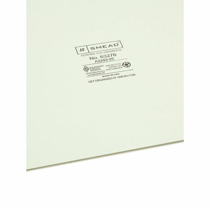 Smead 100% Recycled Filing Guides with Vertical Extra-Wide Blank Tab - Printed Tab(s) - Character - A-Z - 25 Tab(s)/Set 