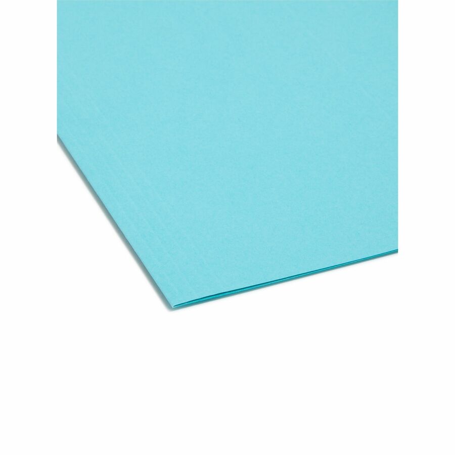 Smead Colored 1/5 Tab Cut Letter Recycled Hanging Folder - 8 1/2" x 11" - Top Tab Location - Assorted Tab Position - 11 