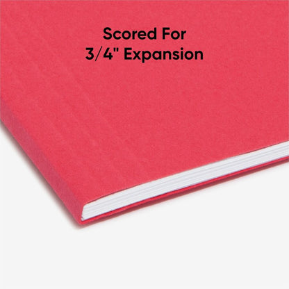 Smead Colored 1/5 Tab Cut Letter Recycled Hanging Folder - 8 1/2" x 11" - Top Tab Location - Assorted Tab Position - 11 