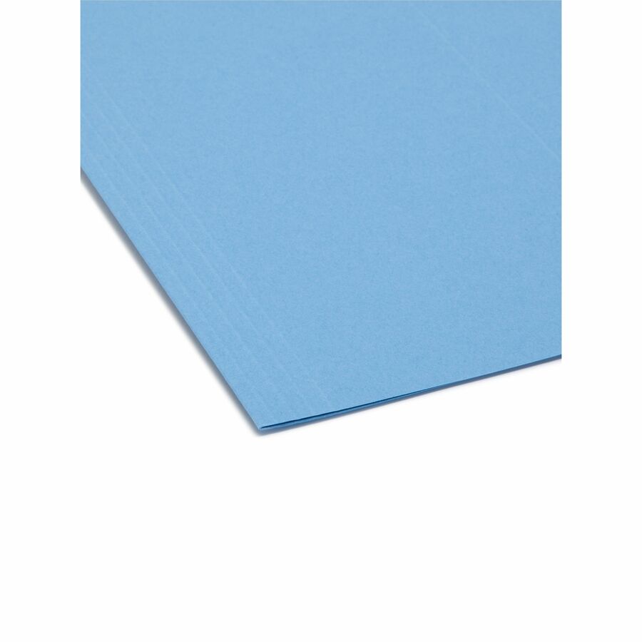 Smead Colored 1/5 Tab Cut Letter Recycled Hanging Folder - 8 1/2" x 11" - Top Tab Location - Assorted Tab Position - 11 