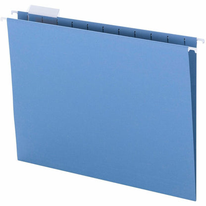Smead Colored 1/5 Tab Cut Letter Recycled Hanging Folder - 8 1/2" x 11" - Top Tab Location - Assorted Tab Position - 11 