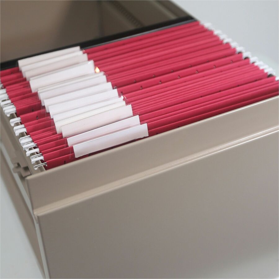 Smead Colored 1/5 Tab Cut Letter Recycled Hanging Folder - 8 1/2" x 11" - Top Tab Location - Assorted Tab Position - 11 