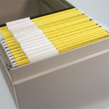 Smead Colored 1/5 Tab Cut Letter Recycled Hanging Folder - 8 1/2" x 11" - Top Tab Location - Assorted Tab Position - 11 