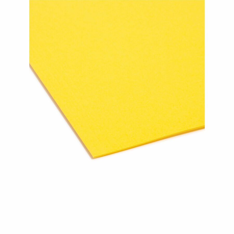 Smead Colored 1/5 Tab Cut Letter Recycled Hanging Folder - 8 1/2" x 11" - Top Tab Location - Assorted Tab Position - 11 