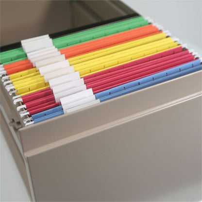 Smead 1/5 Tab Cut Legal Recycled Hanging Folder - 8 1/2" x 14" - Top Tab Location - Assorted Tab Position - 11 pt. - Vin
