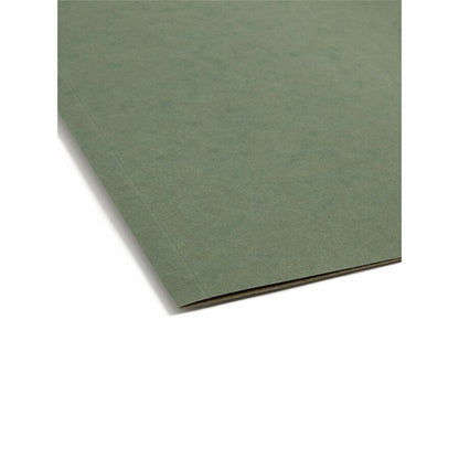 Smead Letter Recycled Hanging Folder - 8 1/2" x 11" - 1" Expansion - 11 pt. - Pressboard - Standard Green - Reinforced B