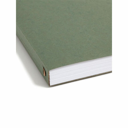 Smead Letter Recycled Hanging Folder - 8 1/2" x 11" - 1" Expansion - 11 pt. - Pressboard - Standard Green - Reinforced B