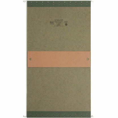 Smead Letter Recycled Hanging Folder - 8 1/2" x 11" - 3" Expansion - 11 pt. - Pressboard - Standard Green - Reinforced B
