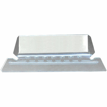 Smead Standard 1/5 Cut File Tab - Clear Poly Tab(s) - Archival-safe, Smudge Resistant, Acid-free - 25 / Pack