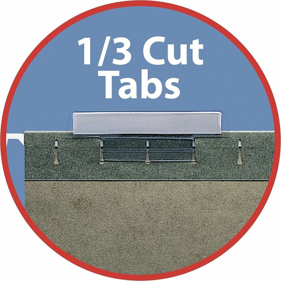 Smead Hanging Folder Tabs - Clear Poly Tab(s) - PVC-free, Archival-safe, Smudge Resistant - 25 / Pack