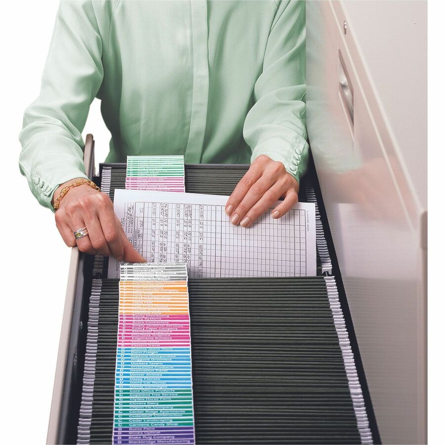 Smead Viewables Tabs with Label Protector - 1.25" Tab Height x 3.50" Tab Width - 1 Box