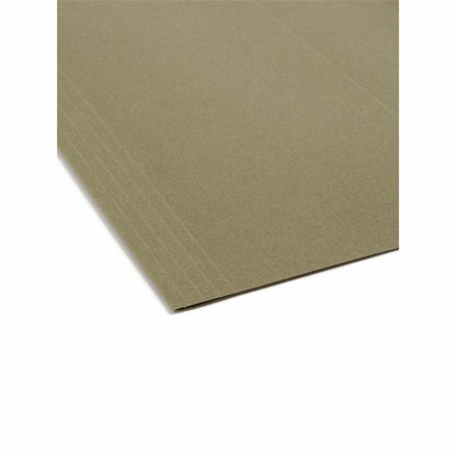 Smead 1/5 Tab Cut Letter Recycled Hanging Folder - 8 1/2" x 11" - Top Tab Location - Assorted Tab Position - 11 pt. - Vi