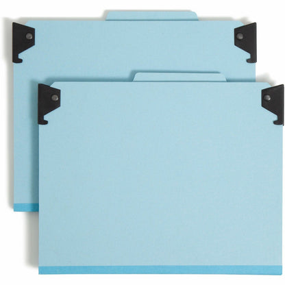 Smead 2/5 Tab Cut Letter Recycled Hanging Folder - 8 1/2" x 11" - 2" Expansion - 2 x 2S Fastener - 2" for Folder - Top T