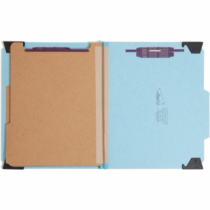 Smead 2/5 Tab Cut Letter Recycled Hanging Folder - 8 1/2" x 11" - 2" Expansion - 2 x 2S Fastener - 2" for Folder - Top T