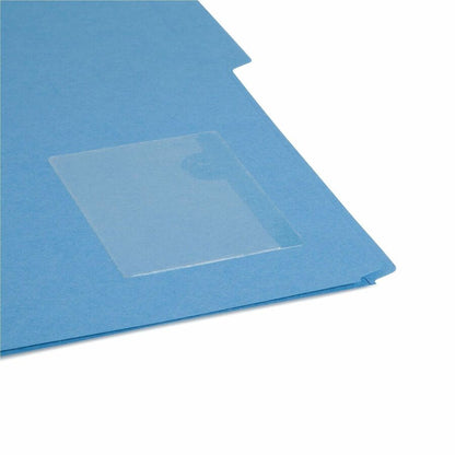 Smead Self-Adhesive Pockets - 3" Length - Clear - Poly - 100 / Box