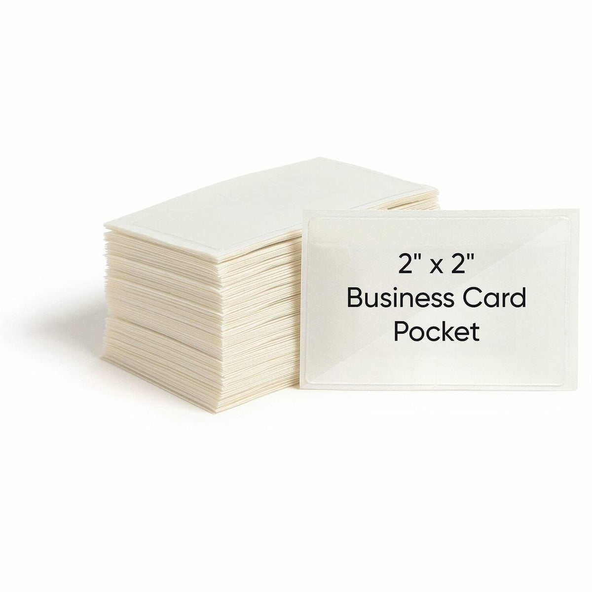 Smead Self-Adhesive Pockets - 3" Length - Clear - Poly - 100 / Box