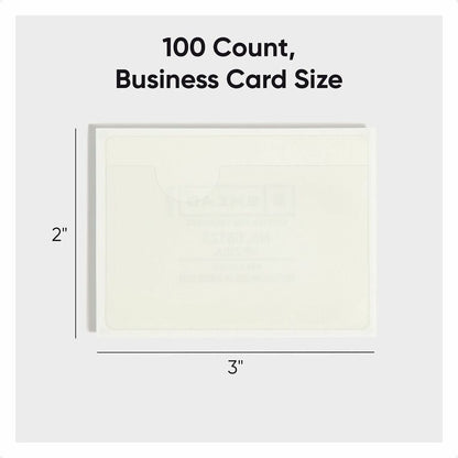 Smead Self-Adhesive Pockets - 3" Length - Clear - Poly - 100 / Box