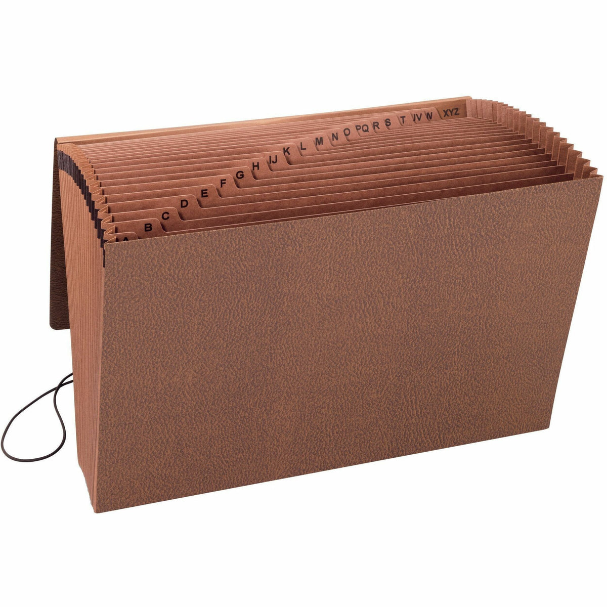 Smead Legal Recycled Expanding File - 8 1/2" x 14" - 7/8" Expansion - 21 Pocket - Redrope - Flap, Elastic Closure, Reinf