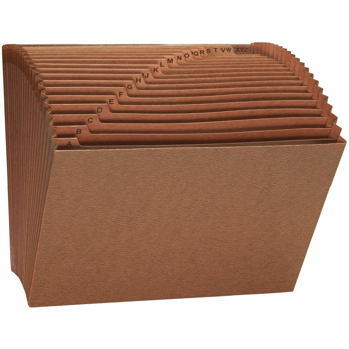 Smead Letter Recycled Expanding File - 8 1/2" x 11" - 7/8" Expansion - 21 Pocket - Redrope - Tear Resistant Gusset - 30%