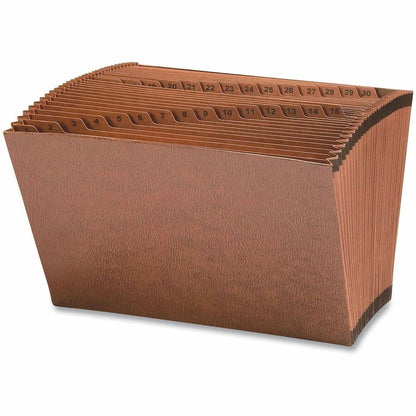 Smead Legal Recycled Expanding File - 8 1/2" x 14" - 7/8" Expansion - 31 Pocket - Redrope - Reinforced Gusset - 30% Recy