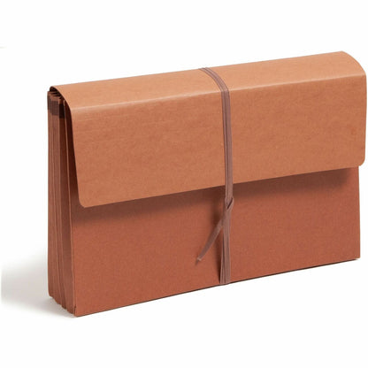 Smead Legal Recycled File Wallet - 8 1/2" x 14" - Capacity3 1/2" Expansion - Redrope - 30% Recycled - 1 Each