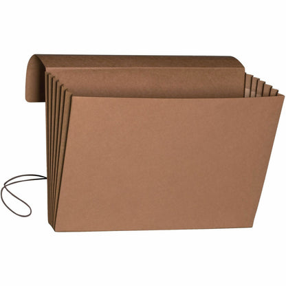 Smead Legal Recycled File Wallet - 8 1/2" x 14" - 5 1/4" Expansion - Redrope - Elastic Closure Flap, Tear Resistant Guss
