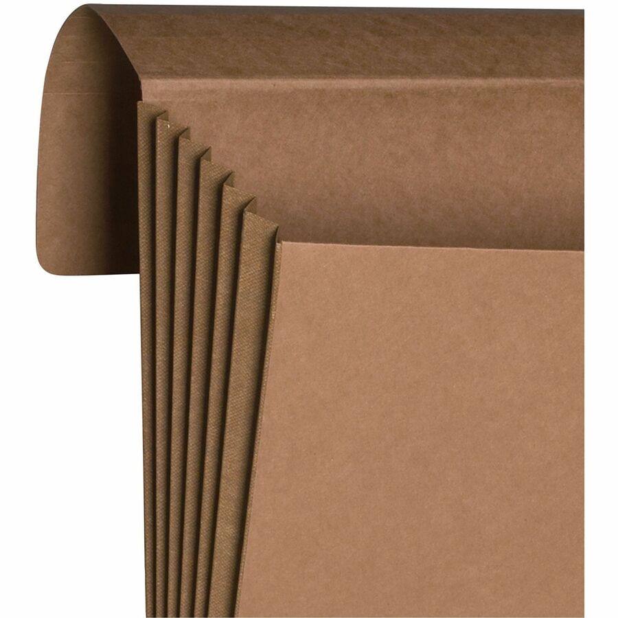 Smead Legal Recycled File Wallet - 8 1/2" x 14" - 5 1/4" Expansion - Redrope - Elastic Closure Flap, Tear Resistant Guss