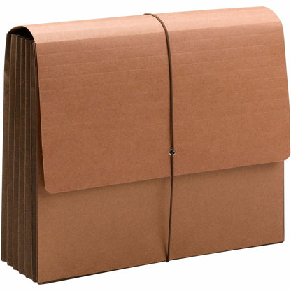 Smead TUFF Letter Recycled File Wallet - 12 3/8" x 10" - 7" Expansion - Top Tab Location - Redrope - Redrope - 5 / Box