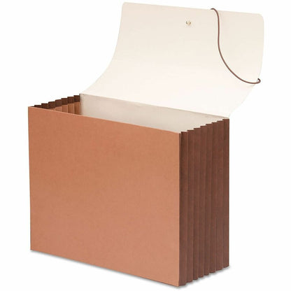 Smead TUFF Letter Recycled File Wallet - 12 3/8" x 10" - 7" Expansion - Top Tab Location - Redrope - Redrope - 5 / Box