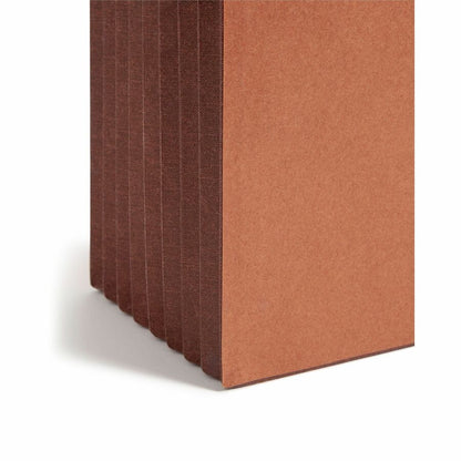 Smead Legal Recycled File Wallet - 15 3/8" x 10" - 7" Expansion - Top Tab Location - Tyvek - Redrope - 5 / Box