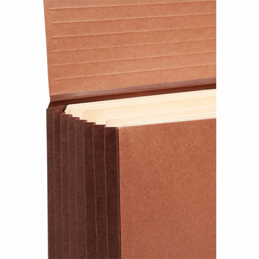 Smead Legal Recycled File Wallet - 15 3/8" x 10" - 7" Expansion - Top Tab Location - Tyvek - Redrope - 5 / Box