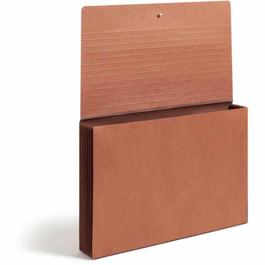 Smead Legal Recycled File Wallet - 15 3/8" x 10" - 7" Expansion - Top Tab Location - Tyvek - Redrope - 5 / Box