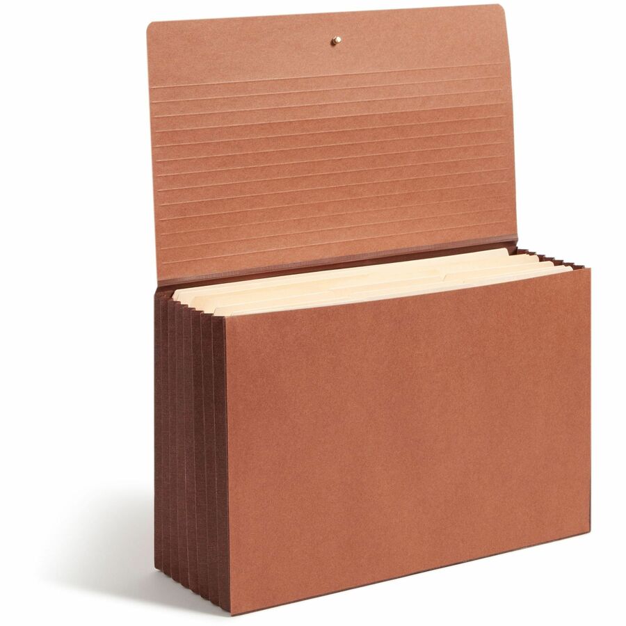 Smead Legal Recycled File Wallet - 15 3/8" x 10" - 7" Expansion - Top Tab Location - Tyvek - Redrope - 5 / Box