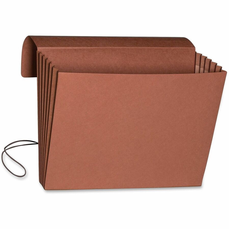 Smead Letter Recycled File Wallet - 8 1/2" x 11" - 5 1/4" Expansion - Top Tab Location - Redrope - 2 / Carton