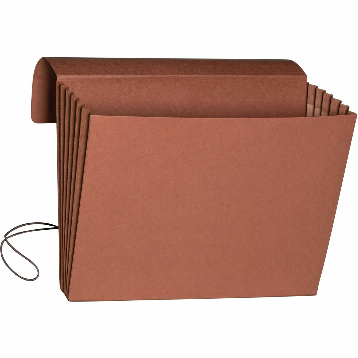 Smead Letter Recycled File Wallet - 8 1/2" x 11" - 5 1/4" Expansion - Top Tab Location - Redrope - 2 / Carton