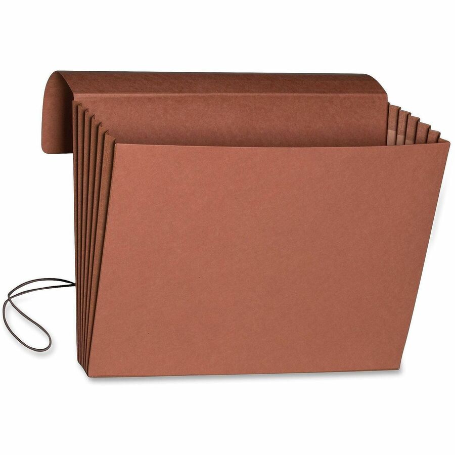 Smead Legal Recycled File Wallet - 8 1/2" x 14" - 5 1/4" Expansion - Top Tab Location - 11 pt. - Redrope - 1 Each