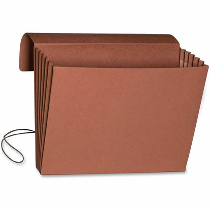 Smead Legal Recycled File Wallet - 8 1/2" x 14" - 5 1/4" Expansion - Top Tab Location - 11 pt. - Redrope - 1 Each