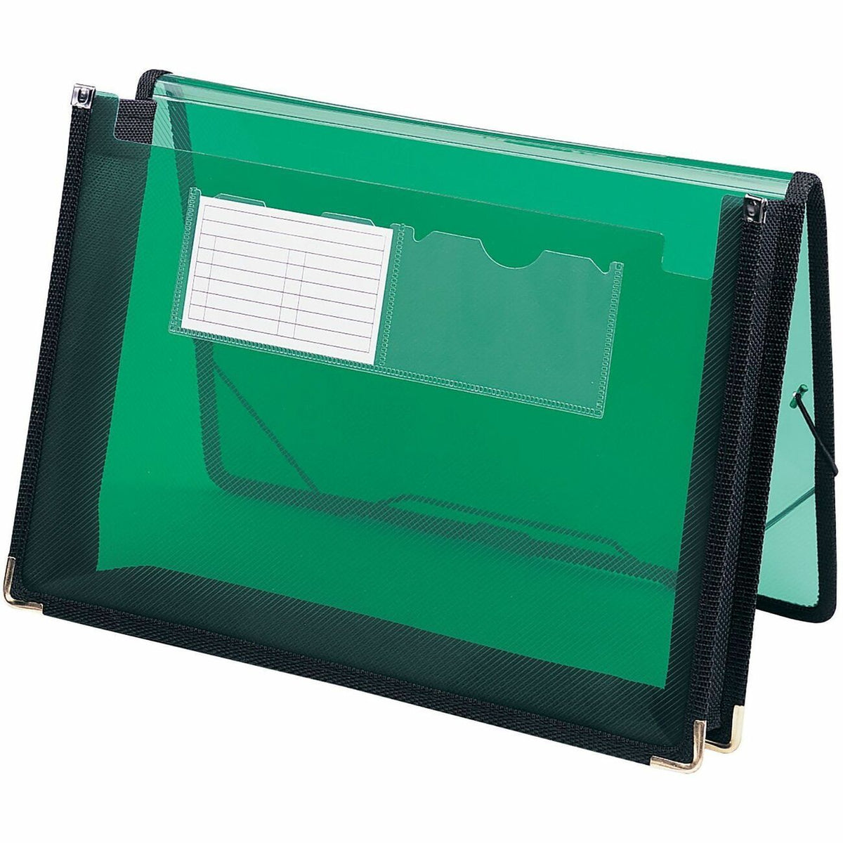 Smead Letter File Wallet - 8 1/2" x 11" - 2 1/4" Expansion - 2 Front Pocket - Polypropylene - Green - 1 Each