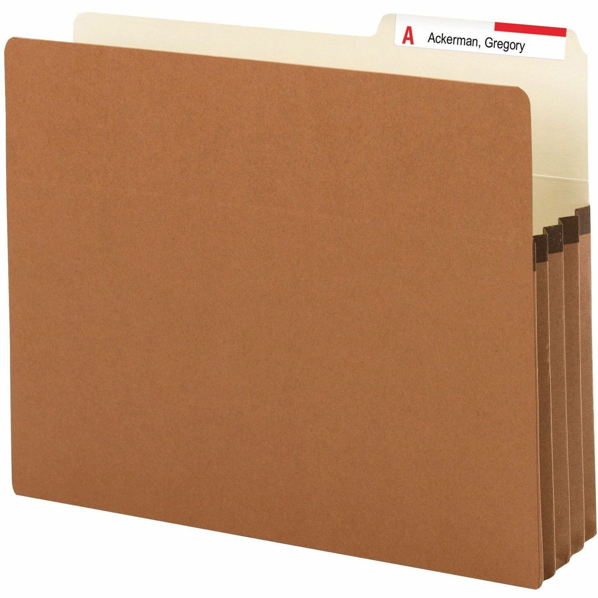 Smead 2/5 Tab Cut Letter File Pocket - 8 1/2" x 11" - 3 1/2" Expansion - Top Tab Location - Right Tab Position - 9 pt. -