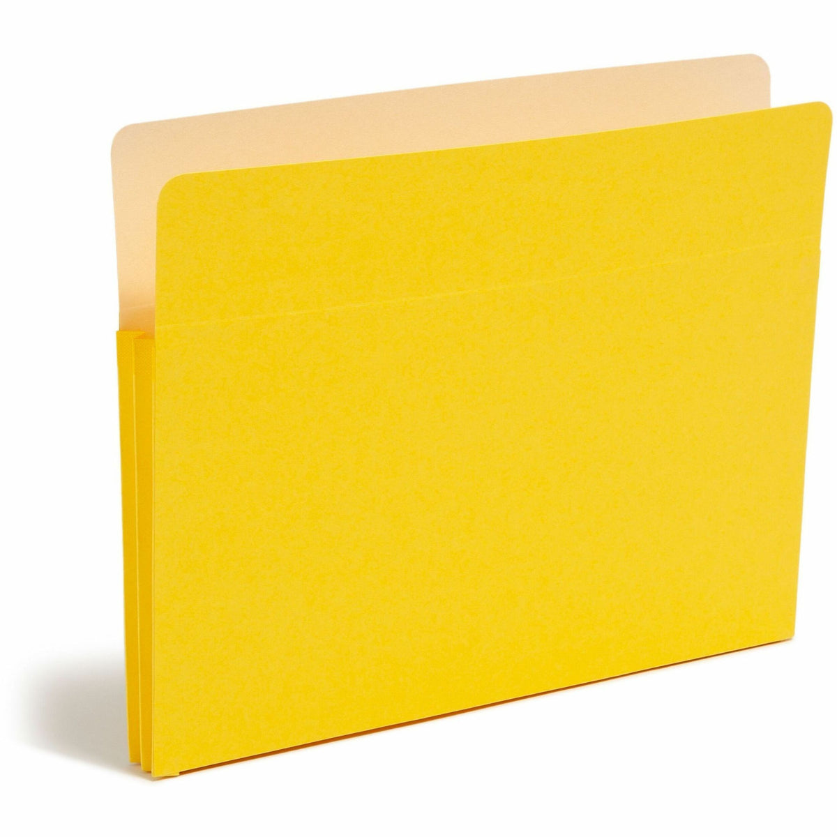 Smead Straight Tab Cut Letter Recycled File Pocket - 8 1/2" x 11" - 1 3/4" Expansion - Top Tab Location - 9 pt. - Yellow
