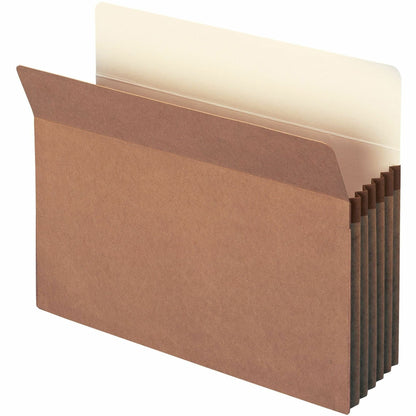 Smead Straight Tab Cut Letter Recycled File Pocket - 8 1/2" x 11" - 5 1/4" Expansion - Top Tab Location - 12.5 pt. - Red