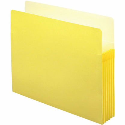 Smead Straight Tab Cut Letter Recycled File Pocket - 8 1/2" x 11" - 5 1/4" Expansion - Top Tab Location - Card Stock - Y