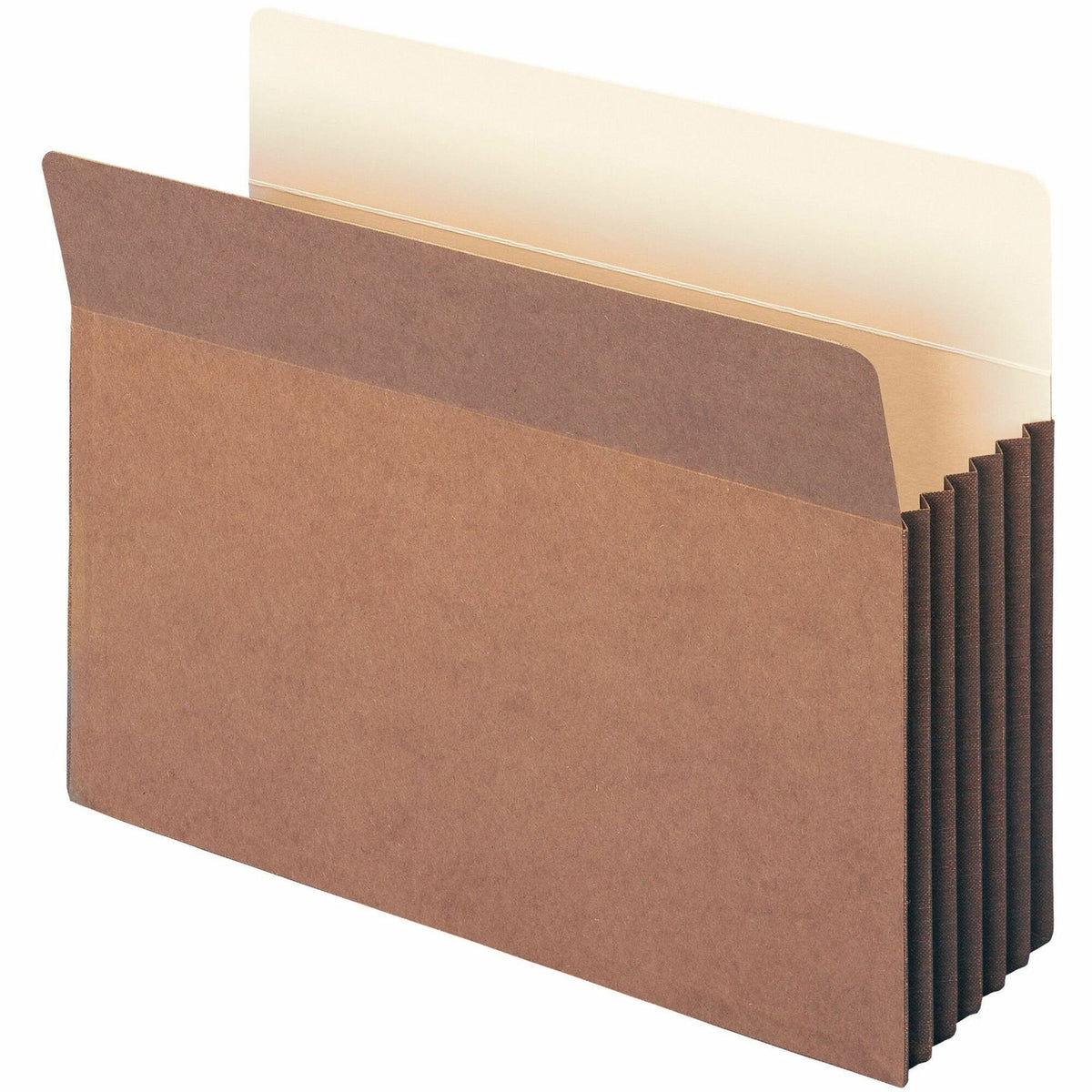 Smead Straight Tab Cut Letter Recycled File Pocket - 8 1/2" x 11" - 5 1/4" Expansion - Top Tab Location - 12.5 pt. - Red