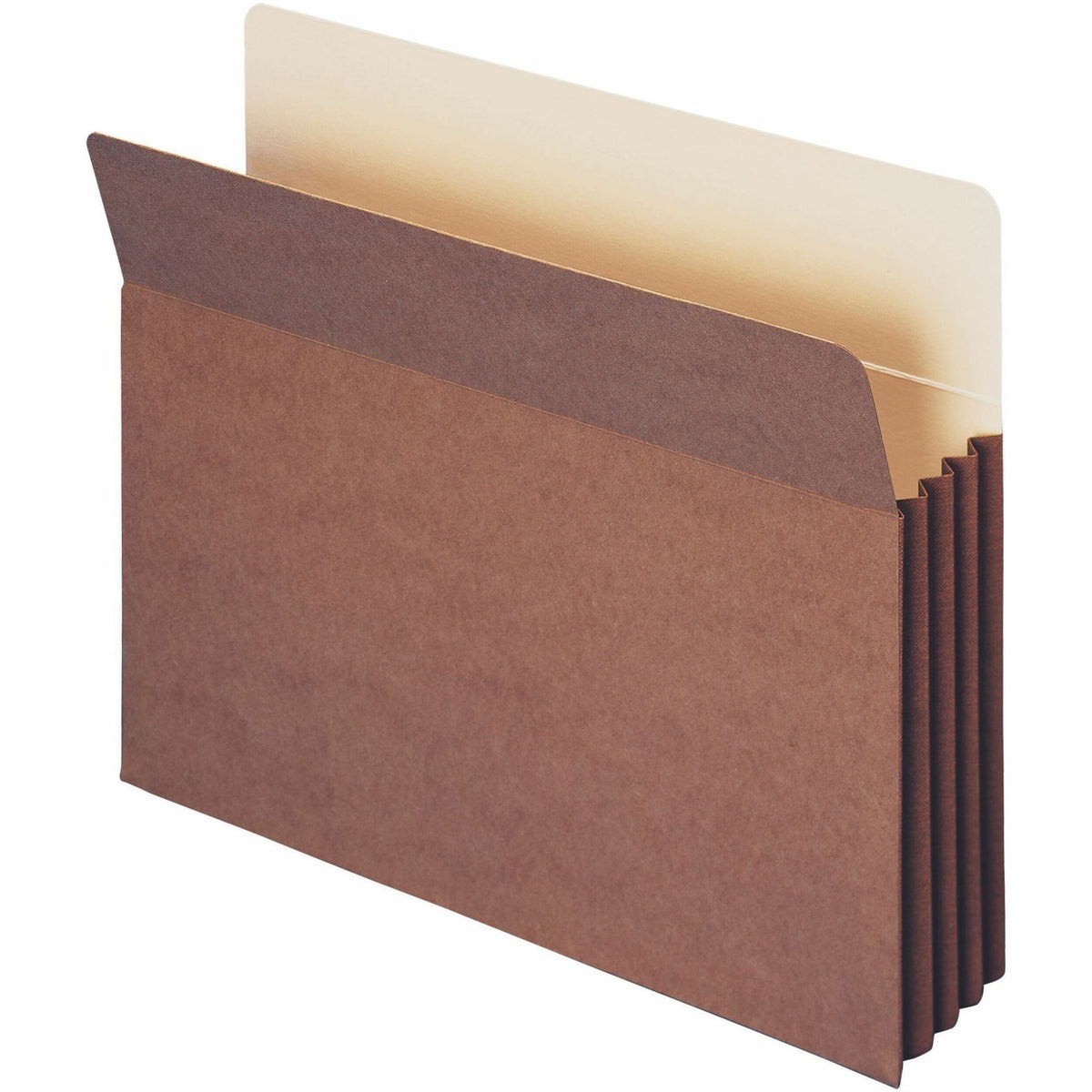 Smead TUFF Straight Tab Cut Letter Recycled File Pocket - 8 1/2" x 11" - 3 1/2" Expansion - 11 pt. - Redrope - 10 / Box